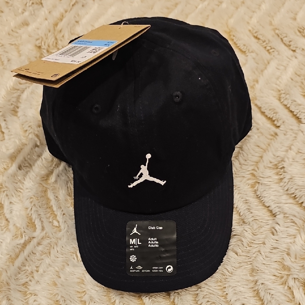 Jordan Black and White Logo Cap